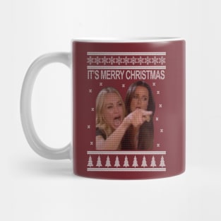 Woman Yelling Christmas Mug